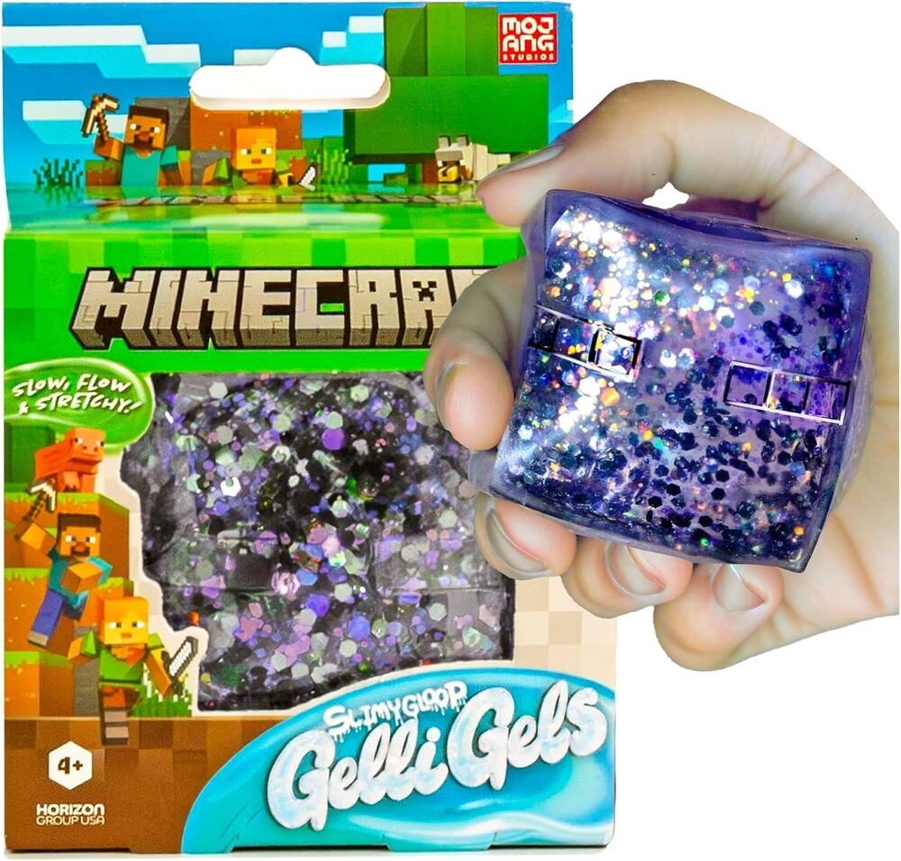 🔥MineCraft Enderman SLIMYGLOOP Gelli Gels Glitter Slow Small Purple BNWT🔥